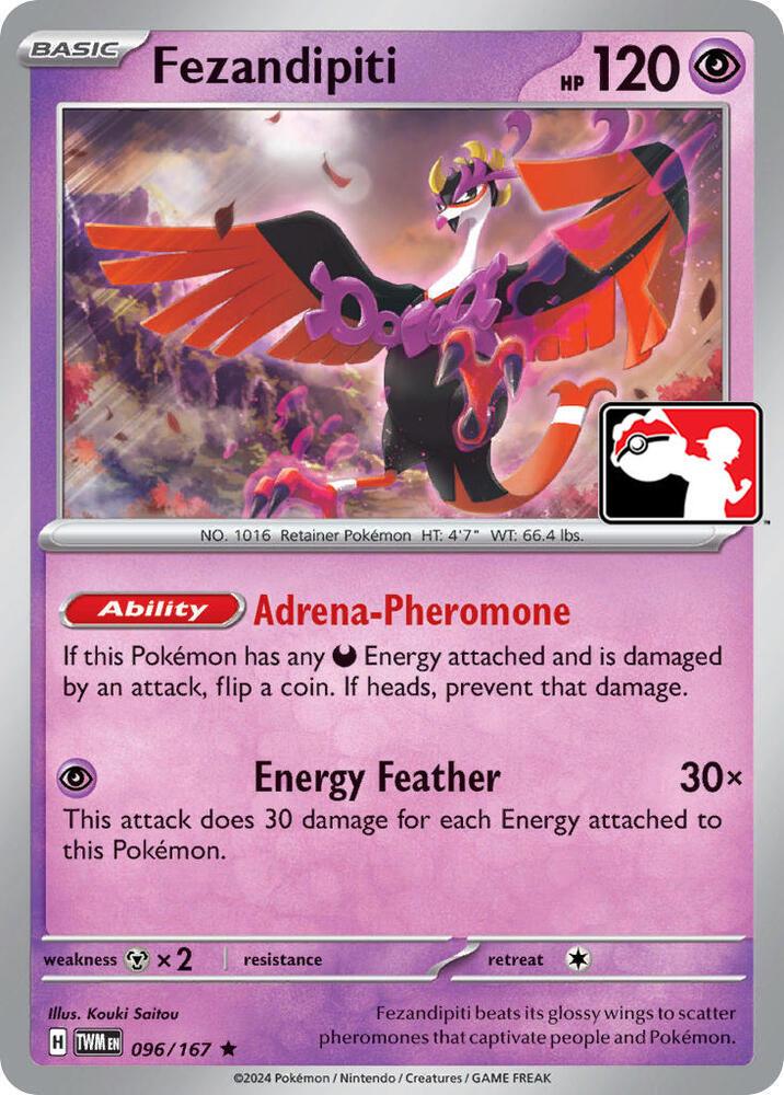 Twilight Masquerade Fezandipiti [Prize-Pack] Pokémon card